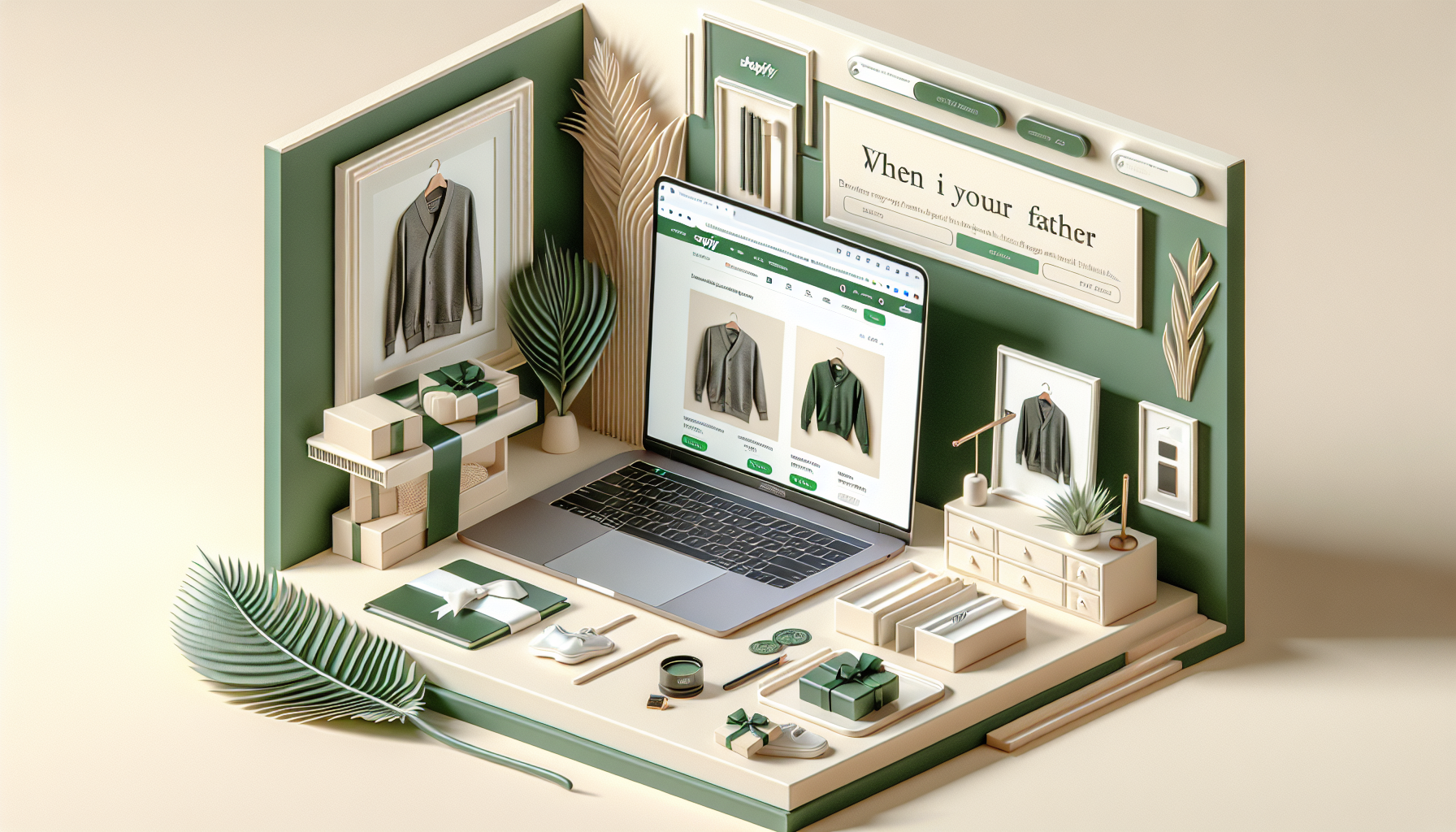 Qué pasa cuando tu papá compra en tu tienda de dropshipping — ilustración