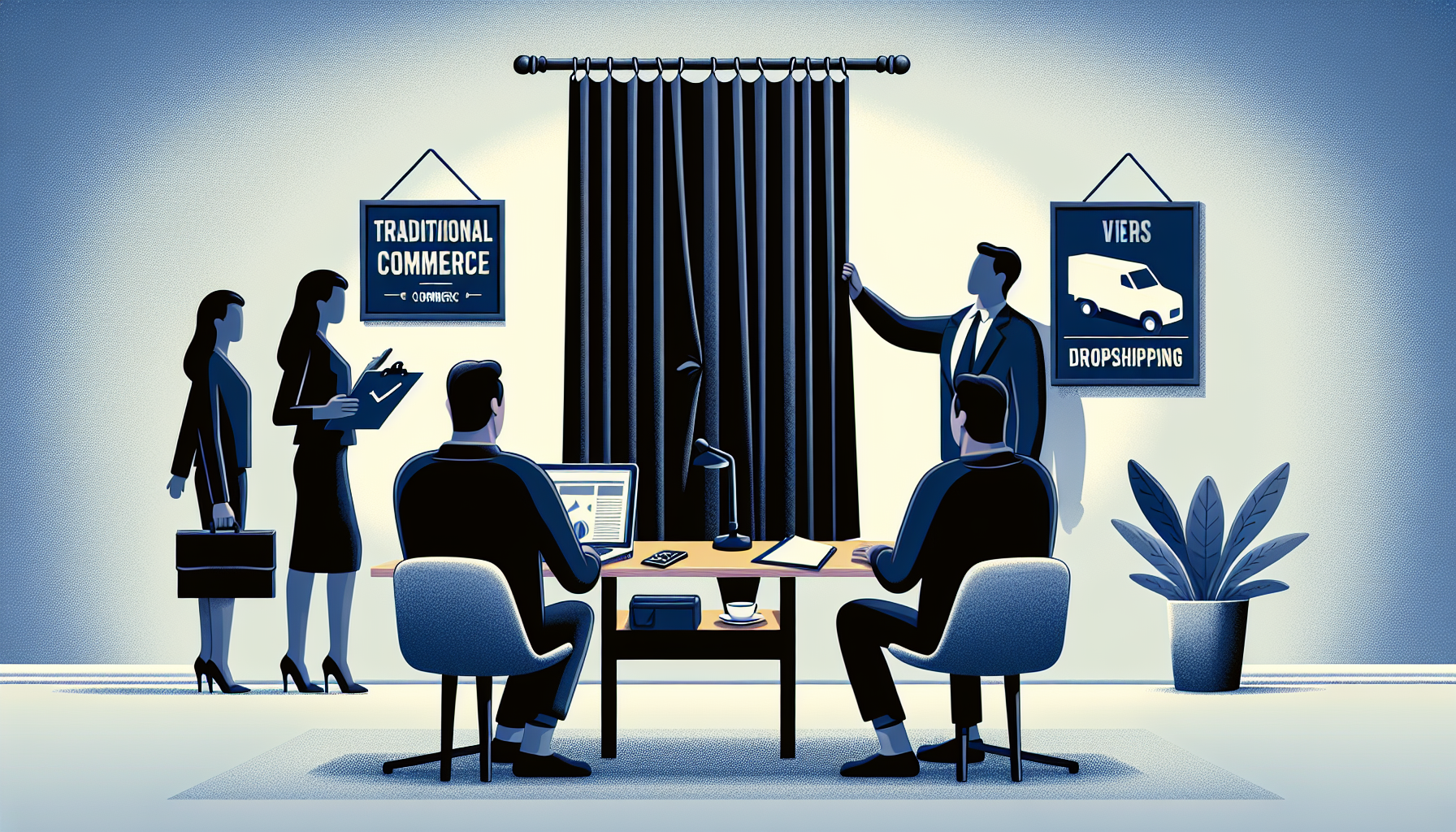 Dropshipping vs Ecommerce Tradicional: ¿Cuál Elegir? 2026 — ilustración