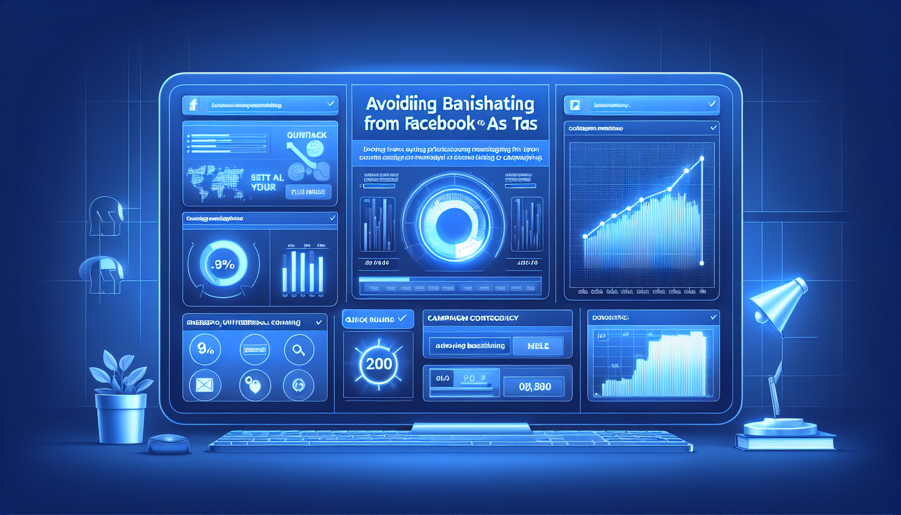 Evitar Baneos Facebook Ads: Contingencias para Sobrevivir 2026 — ilustración