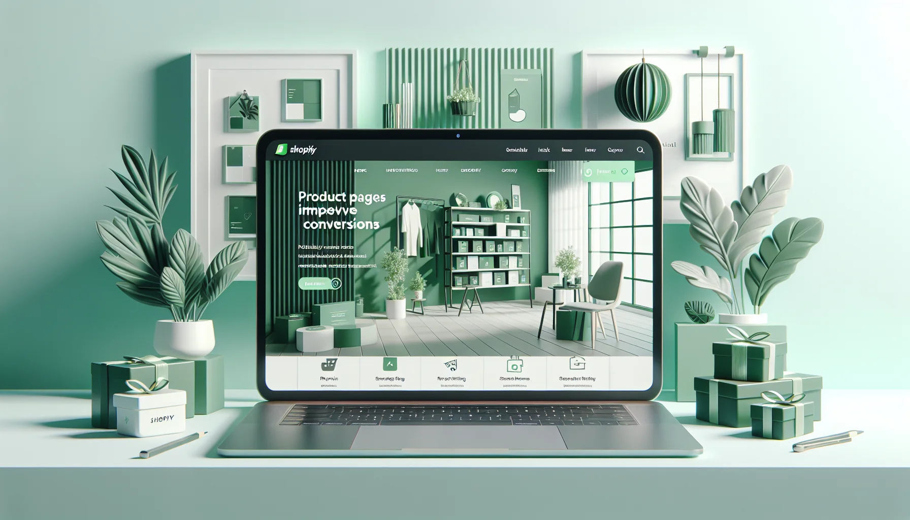 Página de Producto Shopify: Los 9 Hacks que Multiplican la Conversión — ilustración
