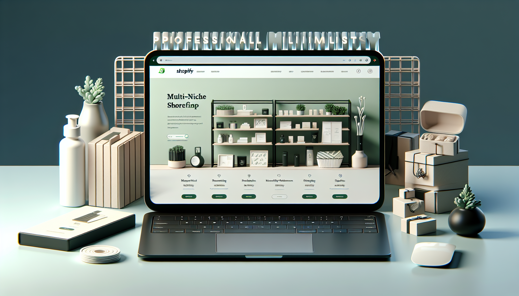 Tiendas Multinicho Shopify: Cómo Crearlas para Dropshipping 2026 — ilustración