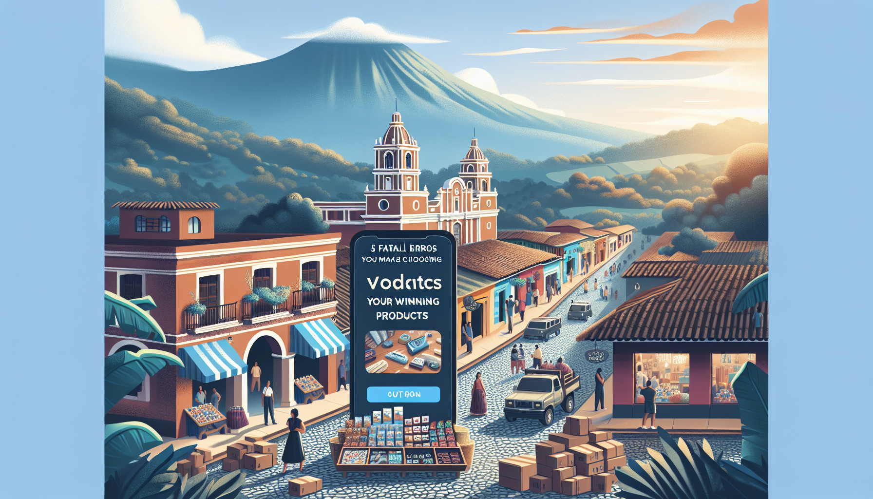 Errores Comunes al Elegir Productos para Dropshipping en Guatemala — ilustración