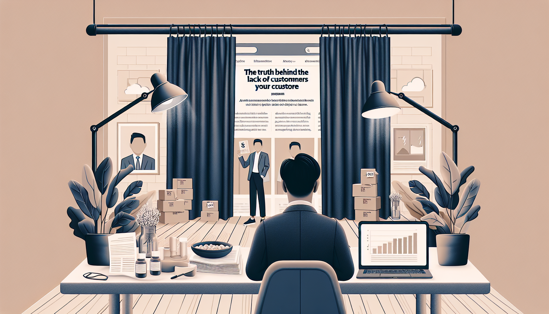 La Verdad sobre Por Qué Nadie Compra en Tu Tienda de Dropshipping — ilustración