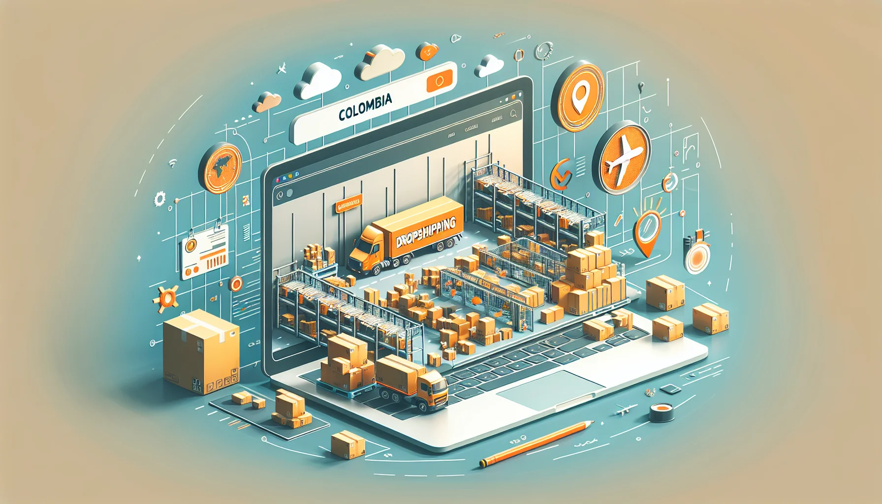 Proveedores Dropshipping Colombia 2026: Guía Completa de los Mejores — ilustración