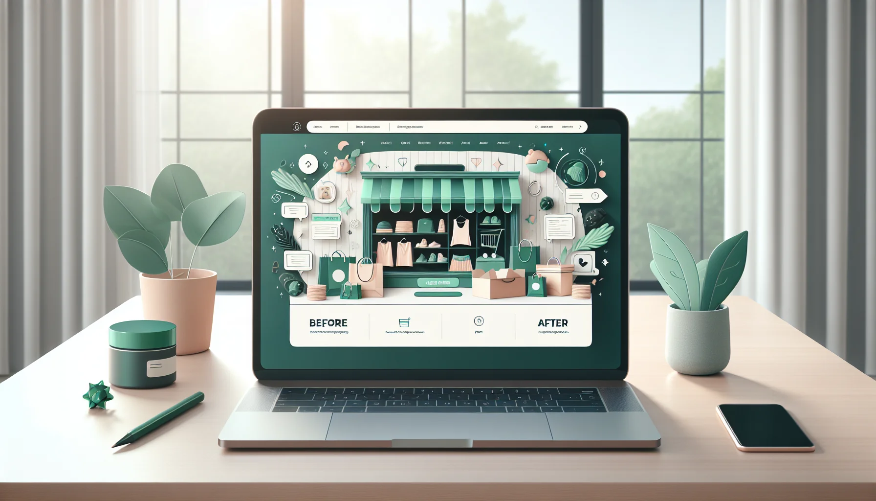 El SECRETO para un Antes/Después Efectivo en tu Landing Page — ilustración