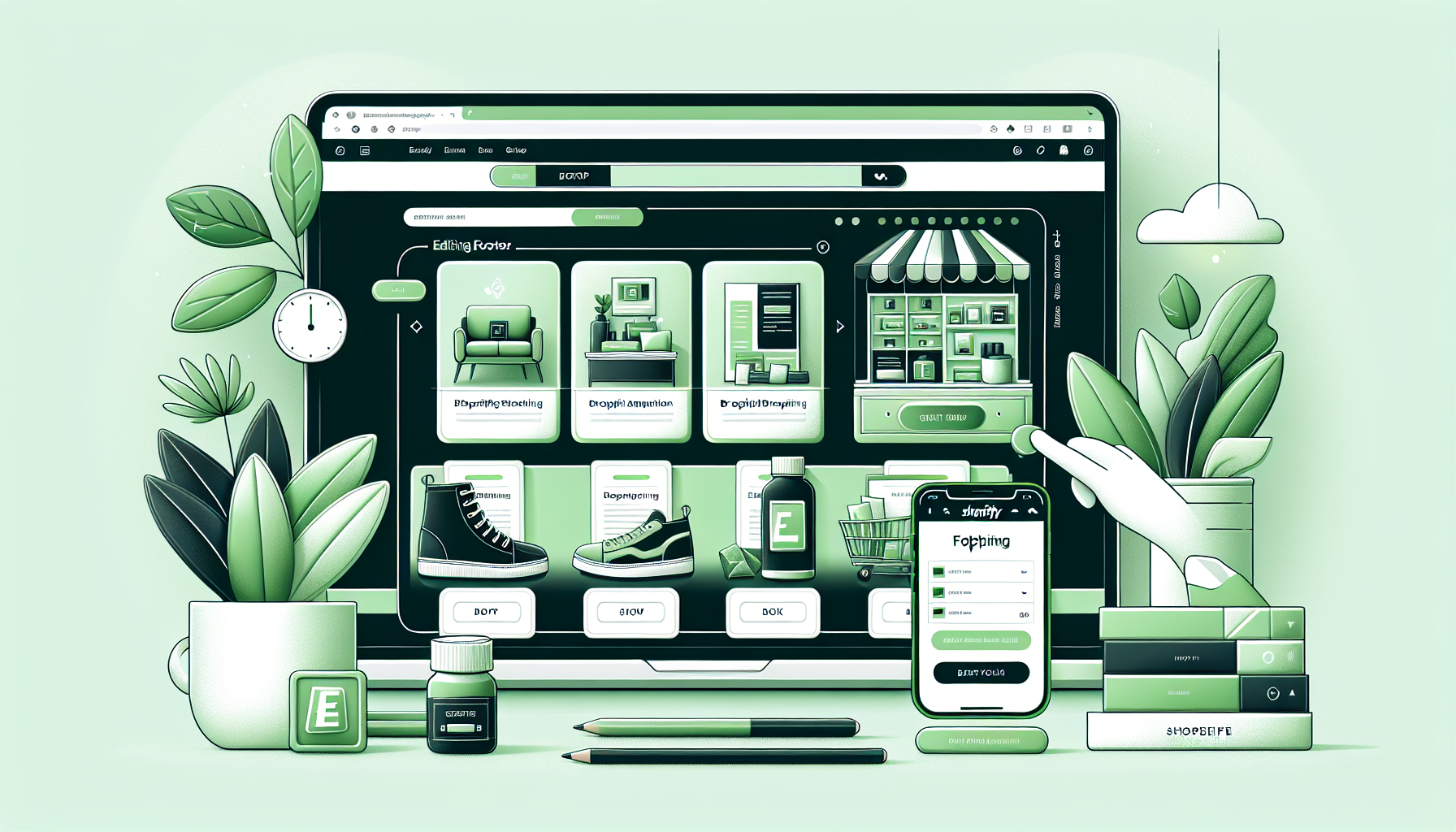 Editar Footer tu Tienda Shopify: Guía Paso a Paso 2026 — ilustración